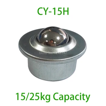 

10pcs Hot Selling CY-15H Stud Mount Ball transfer unit 25kgs load capacity CY15H Pressed stud base transfer ball bearing caster