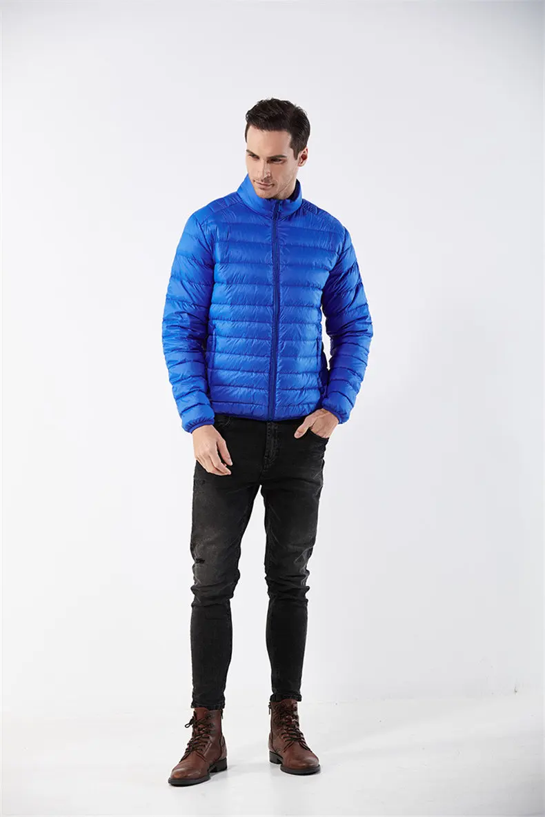 Customized White Duck Down Jacket Men Winter Ultralight Light Male Parka Coats Man Brand Clothing Water Resistant Outwear Autumn6