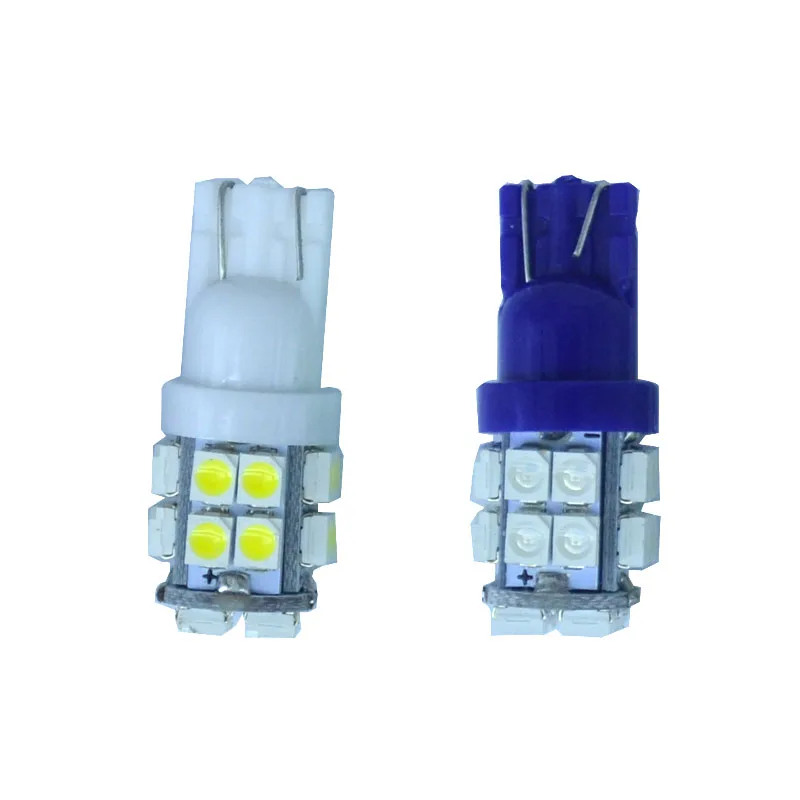 10 шт. T10 20 SMD 3528 W5W 20smd 1210 501 168 двери авто светлая сторона лампочки интерьер свет белого и синего цвета красный зеленый 12 В