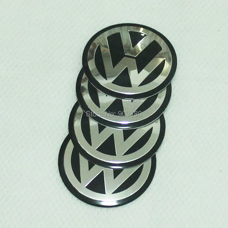 4 Pcs 70mm Black Car Wheel Center Hub Caps Badge Emblem Sticker Fit For