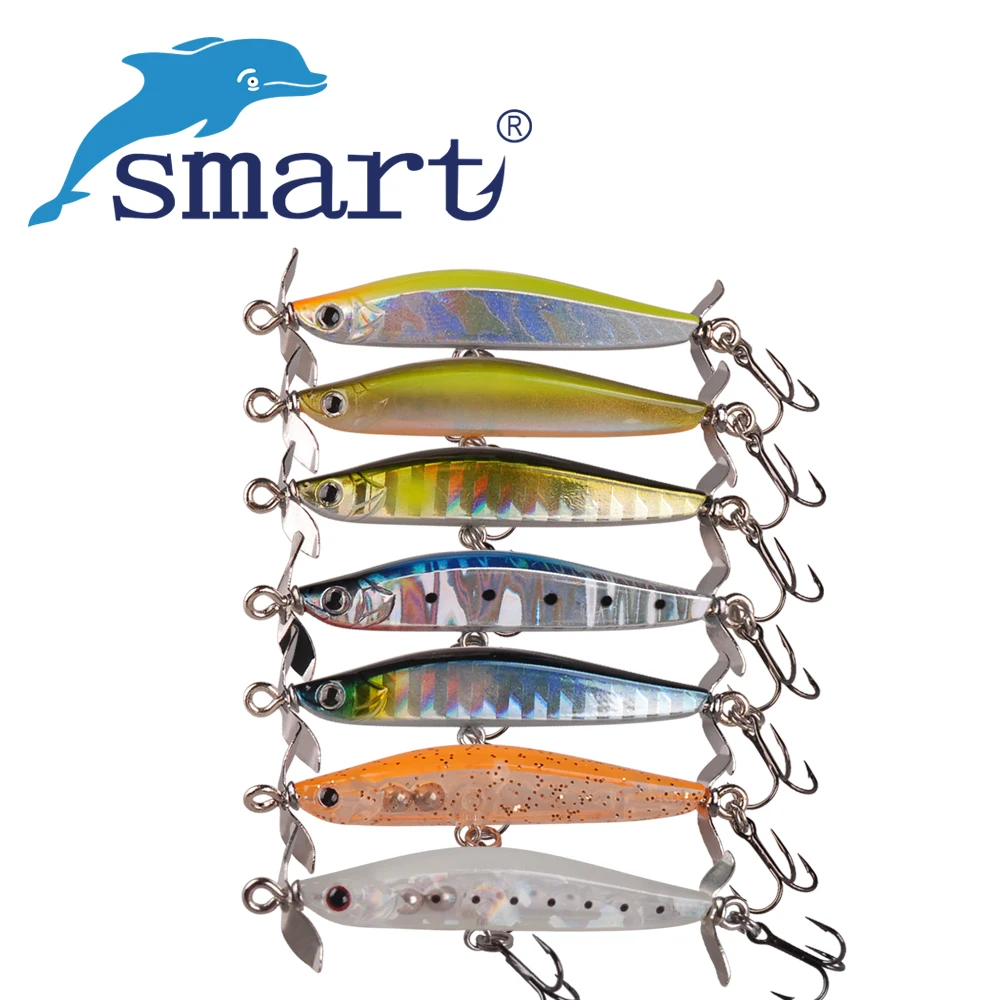 

Smart Pencil Sinking Fishing Lure 5cm 3.2g 2 Propellers Airscre Wobbler Saltwater Artificial Hard Baits Au Leurre Fishing Tackle