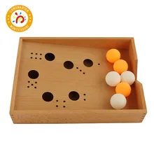 Baby Toy Montessori Wooden Blow Box Table Tennis Children House Toddlers Early Educational Preschool Baby Toy Montessori Wooden Blow Box Table Tennis Children House Toddlers Early Educational Preschool