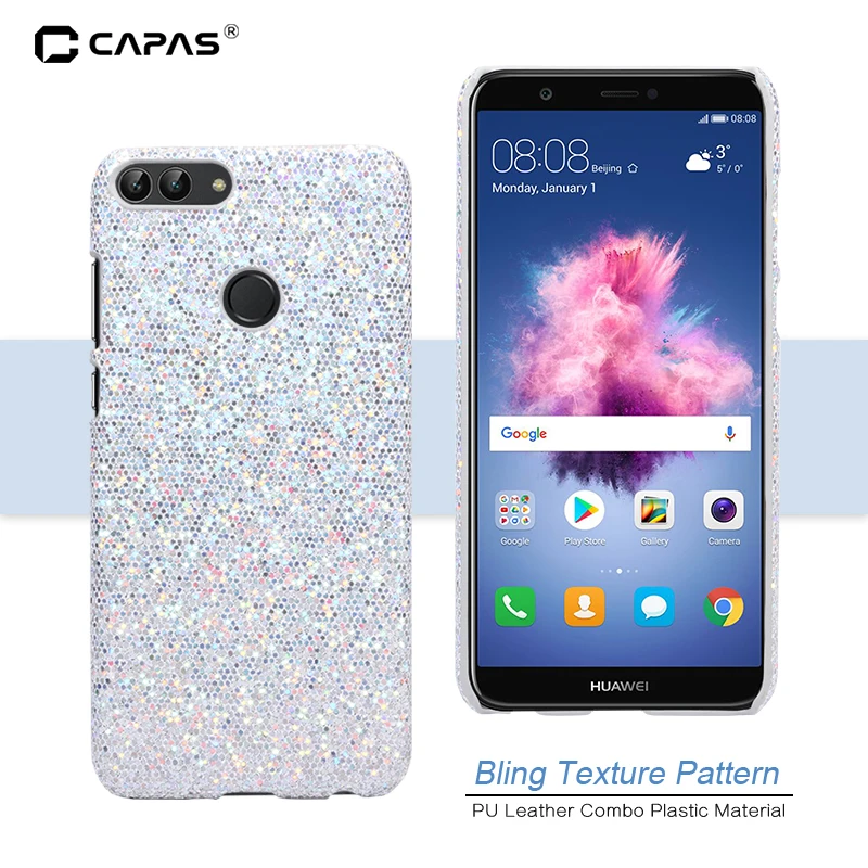 Корпус телефона Fundas для Huawei P smart Case жесткий чехол из поликарбоната Bling Wood Змеиный узор чехол для телефона Enjoy 7 S защитный чехол щит противоударный