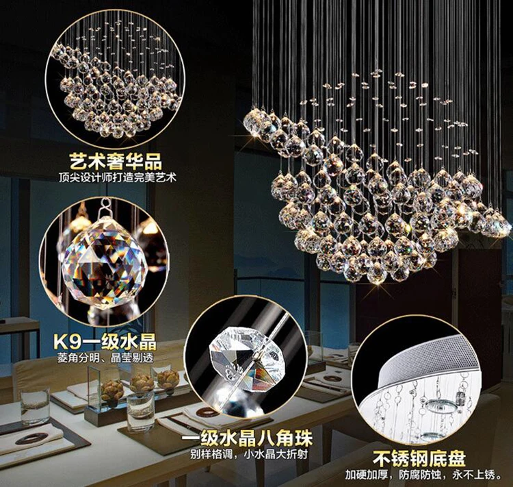 Flash Deal jmmxiuz 2018 HOT selling New Modern K9 LED Crystal Chandelier Crystal Lamp 100% Guarantee 4