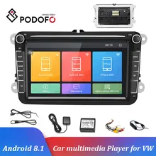 Podofo Автомагнитола Android 8,1 2Din автомобильный MP5 мультимедийный видео плеер gps Авто Радио Стерео " аудио для сиденья/Skoda/Passat/Golf/Polo