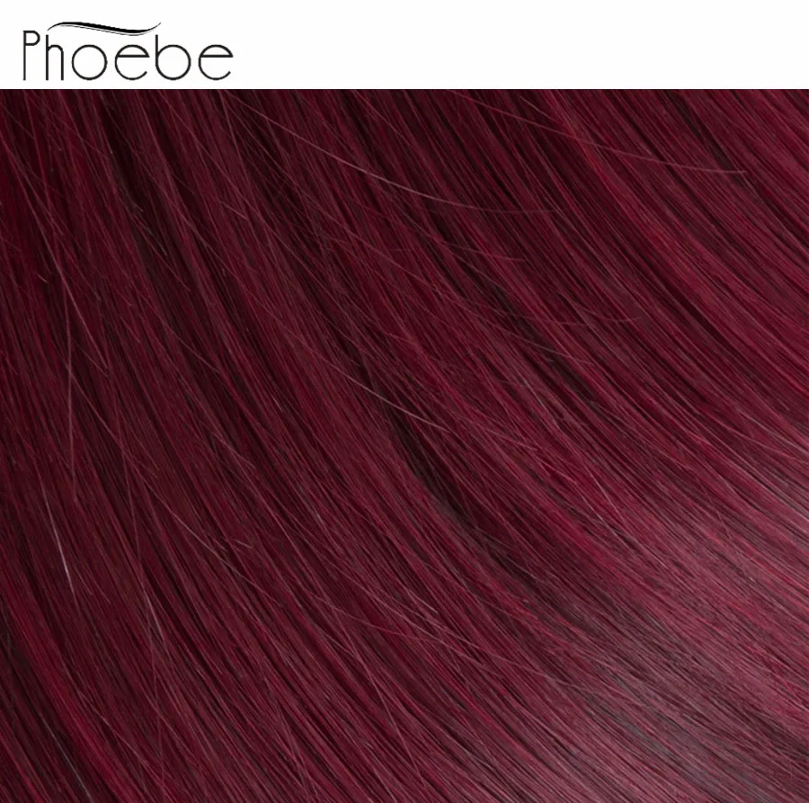 Phoebe волосы предварительно окрашенные 1B-99J перуанские человеческие волосы прямые волосы ткет 3 пряди не Реми волосы для наращивания 10-26 дюймов