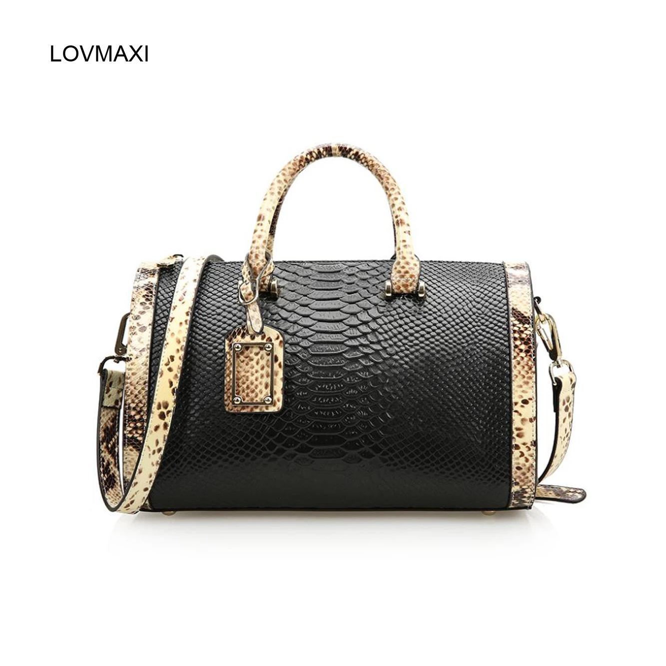 

LOVMAXI 2018 women bags genuine leather Pillow handbags crocodile leather handbags women's Messenger bags hit color bag