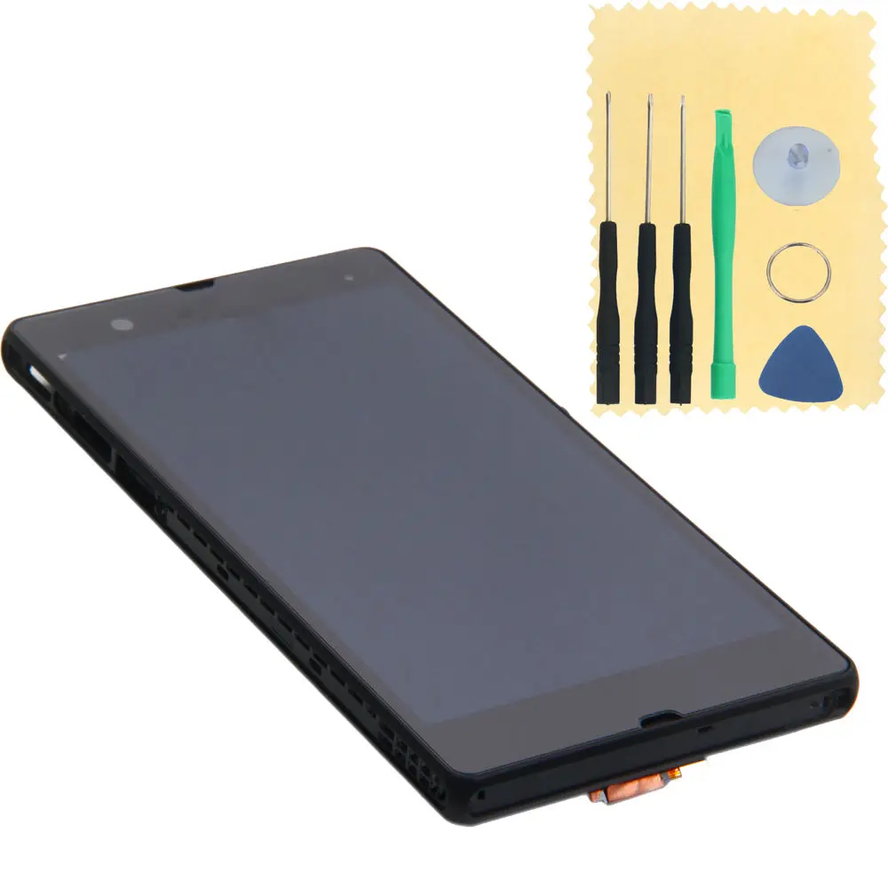 

LCD For Sony Xperia Z C6602 C6603 L36 L36h L36i LCD Display+Touch Screen Digitizer+Frame Black free shipping