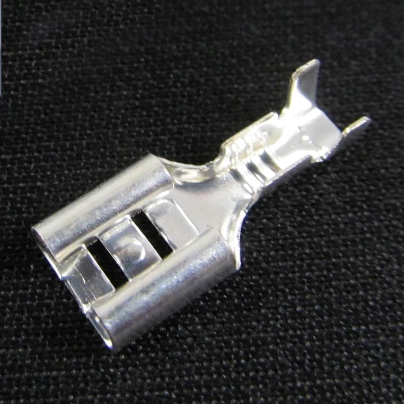 2000pcs Quality 6.3mm female Uninsulated Spade Crimp Connector Terminal