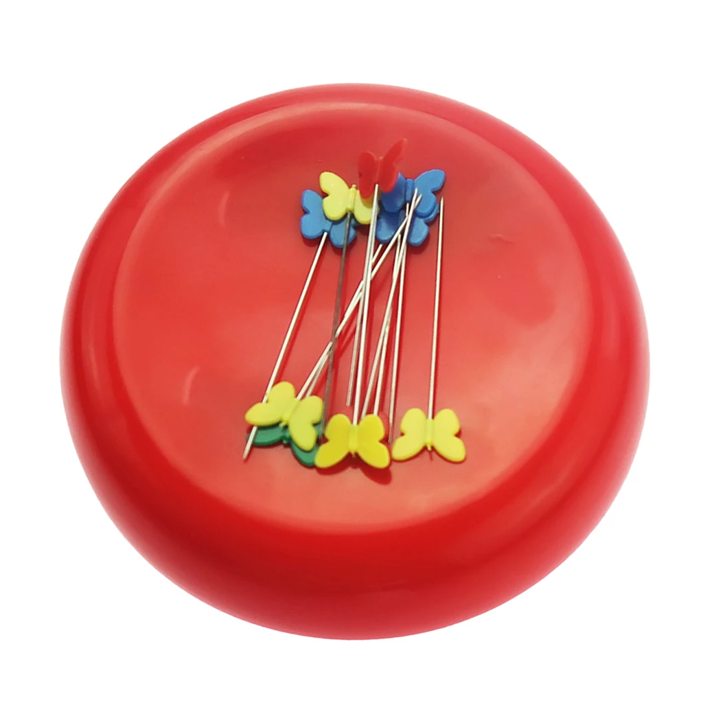 DIY Round Shape Magnetic Needle Pin Cushion Sewing Tool Accessories