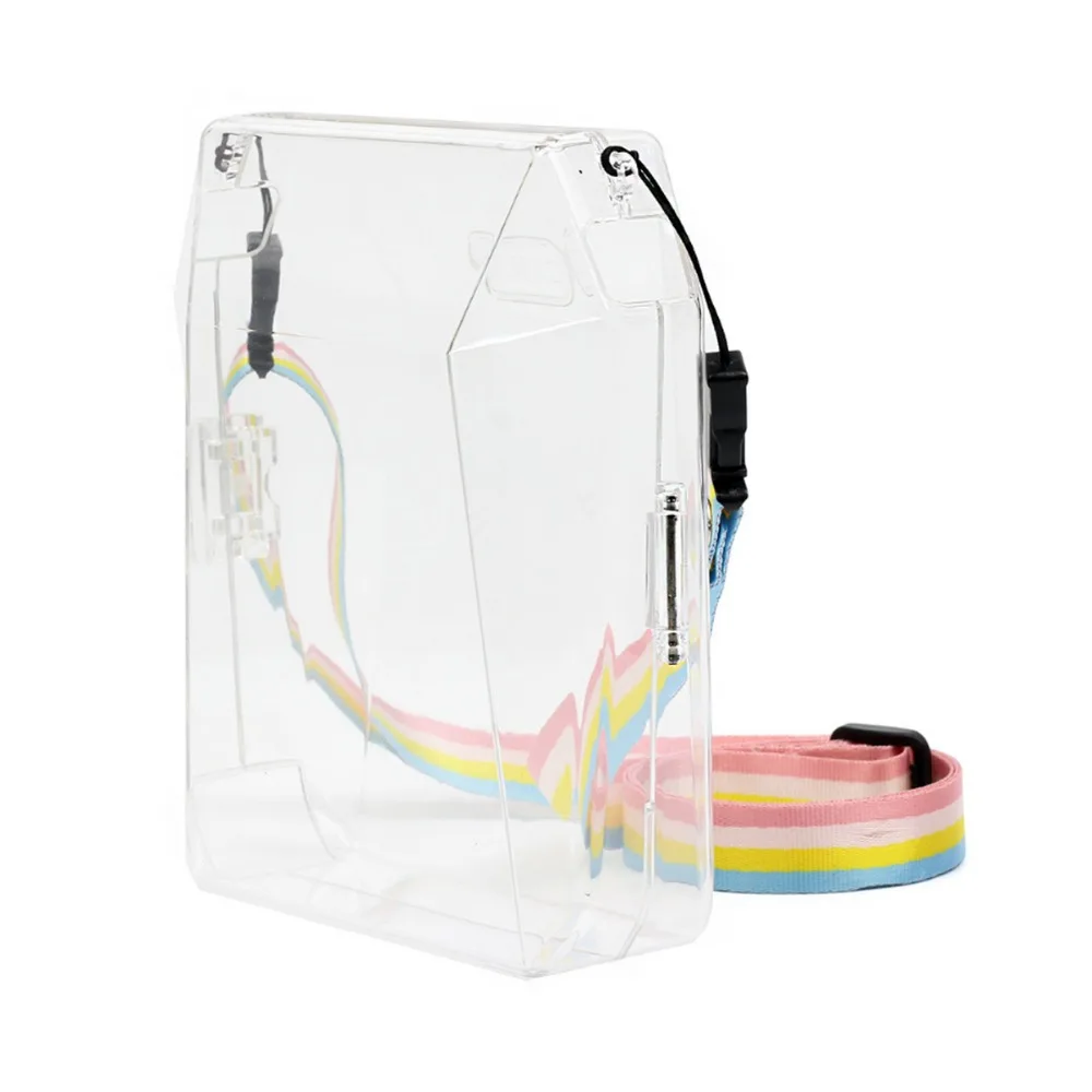 

Crystal Case PVC Transparent Strap Shoulder Bag Protector Instant Film Camera Shell Cover for Fuji Instax SHARE SP-3 Printer