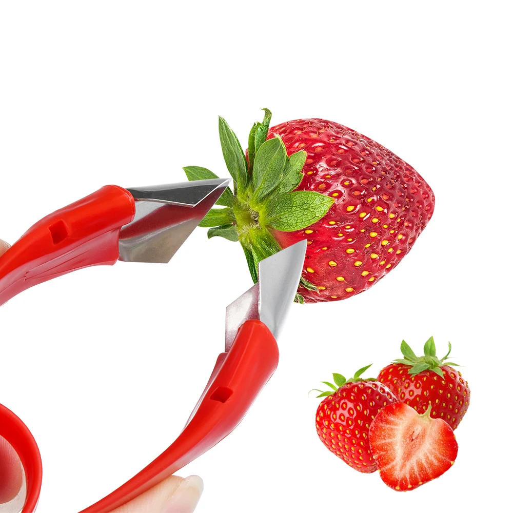 

1pc Strawberry Shelling Fruit Gadget Stainless Steel Pineapple Peeler Seed Remover Eye Slicer Core Tweezer Kitchen Accessories