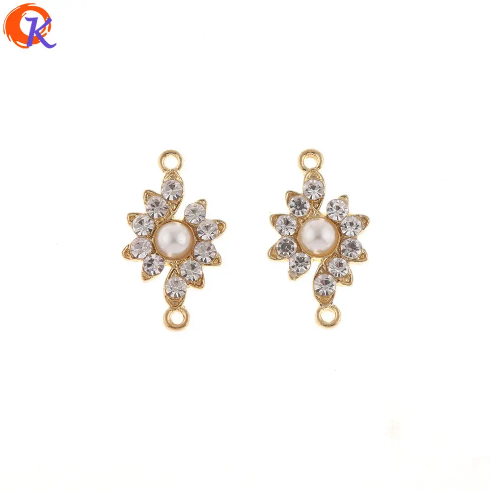 

Cordial Design 50Pcs 13*24MM Jewelry Accessories/DIY Making/Imitated Pearl/Earring Connectors/Hand Made/Earring Findings