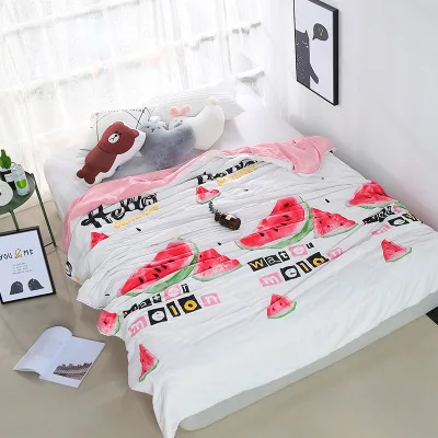 

2018 New Fashion High Quality Cartoon Summer Comforter Quilt Bedspread Throws Blanket Twin/Queen King Quilting Blankets Plaids