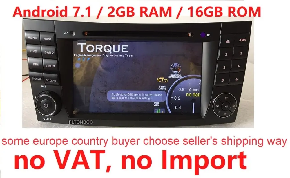 7 Android 7 1 for BENZ w211 2din font b car b font dvd gps navigation