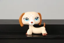 Lovely Pet Collection LPS Figure Toy LPS Dachshund Dog Puppy 1491 Brown Tan Mocha White Nice