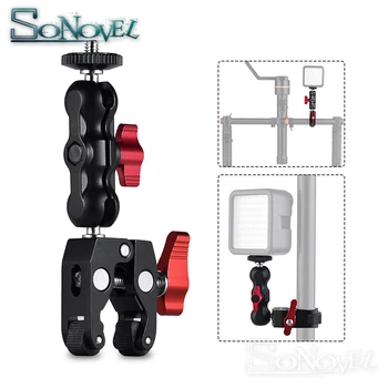 

High Quality Magic Arm Mount Adapter and Magic Friction Arm Super Crab Clamp Articulating Pliers Clip for Monitor LED Lights