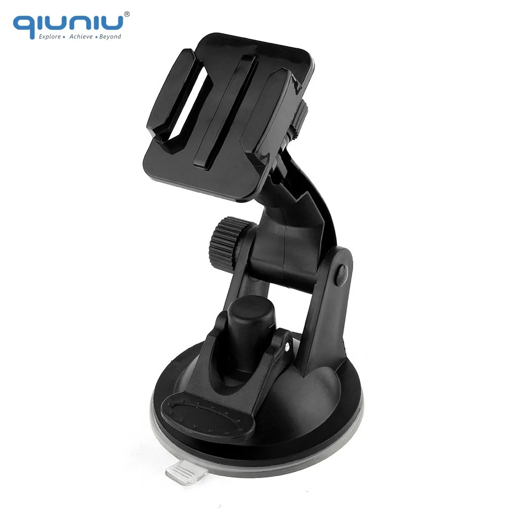

QIUNIU Car Suction Cup Adapter Windshield Mount Holder Bracket + Tripod Adapter for GoPro Hero 6 5 4 3+ for SJCAM for Xiaomi Yi