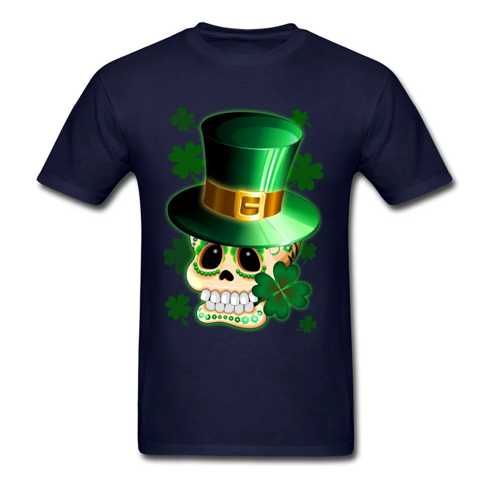 St Patrick Skull Cartoon_navy