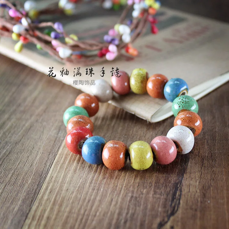 Cheap ceramic jewelry national wind Bohemia glaze bracelet wholesale novelty gift ideas to