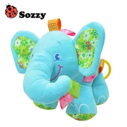 Sozzy Новый животных Слон 18 см в розовый и голубой Мягкие плюшевые кроватки кровать автомобиль висит руки погремушки детские игрушки для