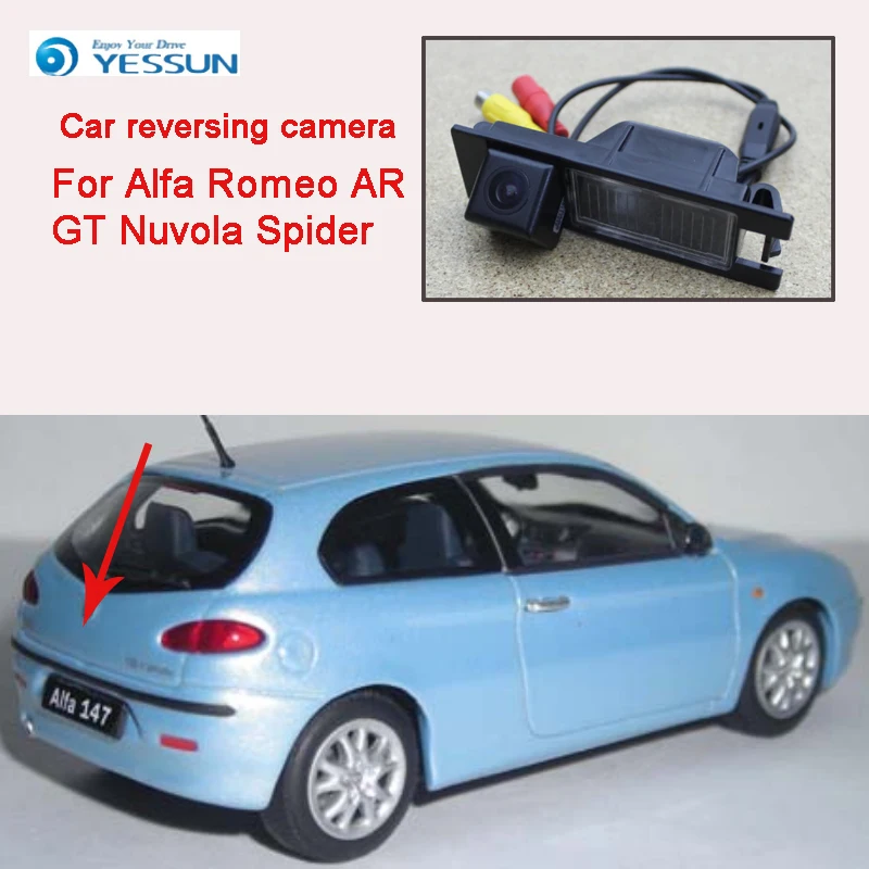 YESSUN For Alfa Romeo AR GT Nuvola Spider Car Rear View Camera Reversing Park Camera HD CCD Night Vision + WaterProof CCD