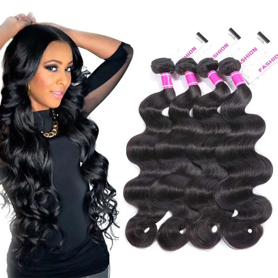 Aliexpress.com : Buy 4 Bundles Body Wave Hair Remy Hair ...