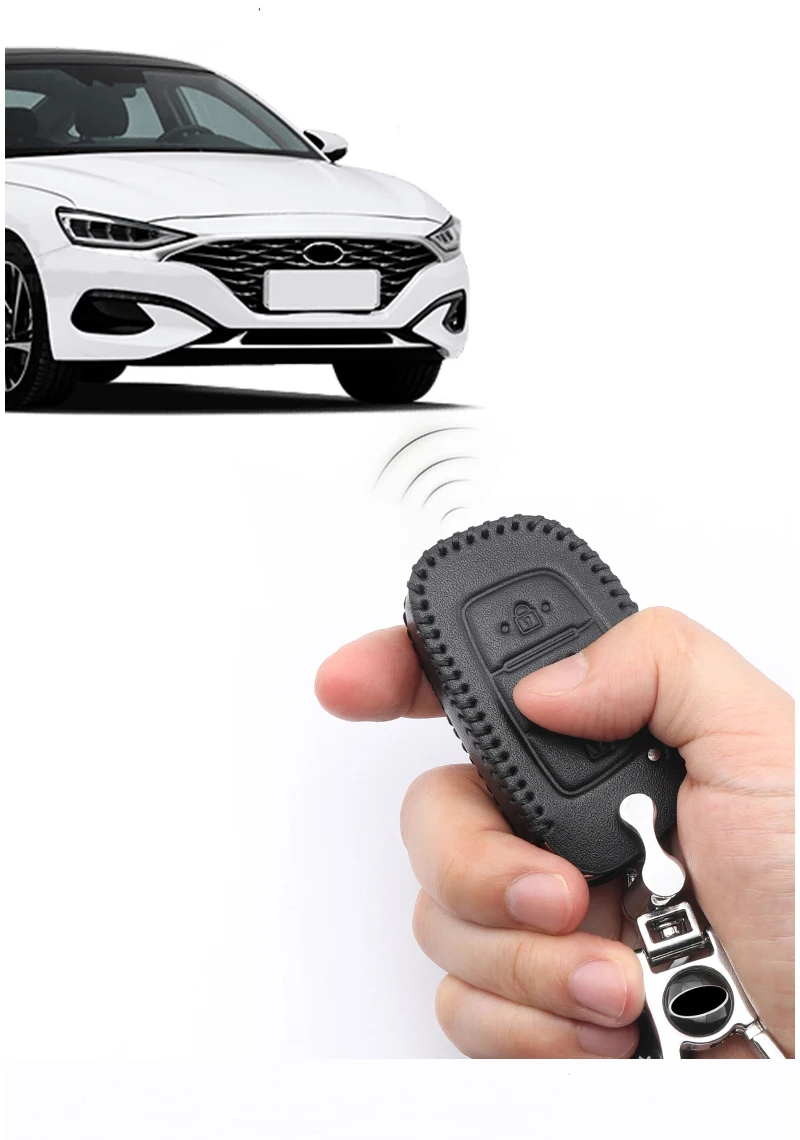 Натуральная кожа Автомобильный корпус дистанционного ключа чехол для hyundai i20 i30 IX25 IX35 Tucson Верна Солярис Elantra Accent стайлинга автомобилей
