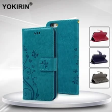 YOKIRIN для iPhone 6 6 S Мода цветок Дизайн искусственная кожа Стенд бумажник флип чехол для iPhone 6 6 S телефон сумка с картой слоты