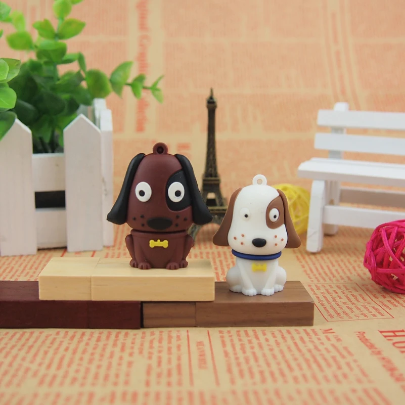 Cartoon Pendrive Small Gadget USB Flash Drive Mini Cute Dog Shape Memory Stick USB Pen Drive 128MB 32GB 64GB USB 2.0 Gifts