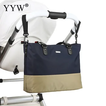 

Mommy Shoulder Bag Handbag Diaper Bag Baby Nappy Bag Mommy Daddy Bag Zipper Large Capacity for Baby Carriage Stroller