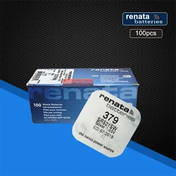 

100pack renata Silver Oxide Watch Battery 379 SR521SW 521 1.55V renata 521 Bottun Cell Batteries