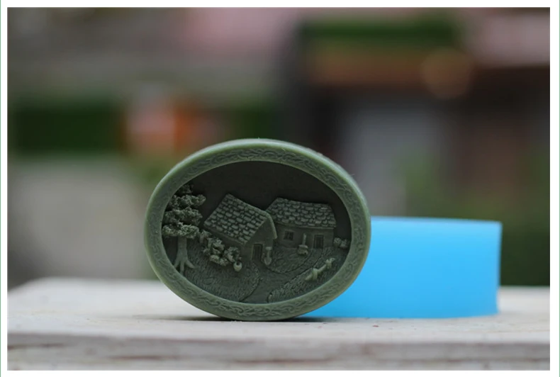 Wholesale!!1pcs Christmas Series House (r1219) Silicone Handmade Soap