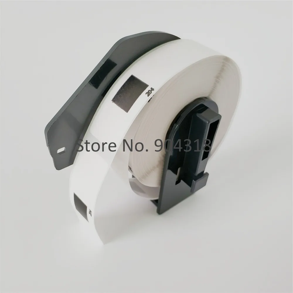 

90 x Rolls Brother DK 11204 DK-11204 DK11204 DK 1204 DK1204 Compatible Thermal Labels 17mmx54mm with black plastic frame