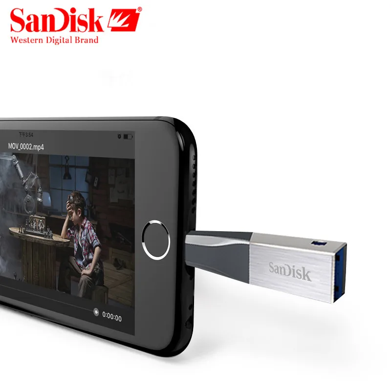 Sandisk USB 3.0 Flash Drive 16 ГБ 32 накопитель 64 флешки 128 Memory Stick для Iphone x/8/7/Plus/6/6 Plus/6 s/5/5S /IPad |