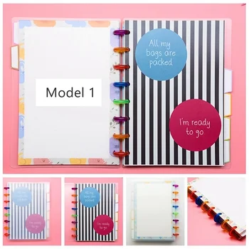 

Innovative PP Cover Ring notebook 60 removable Sheets or 80 refill sheets B6/A5 Size Back to School Stationery CX19-002