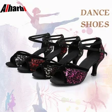 Alharbi танцевальная обувь танго латинские танцевальные туфли для девушек женщин Дамы 504