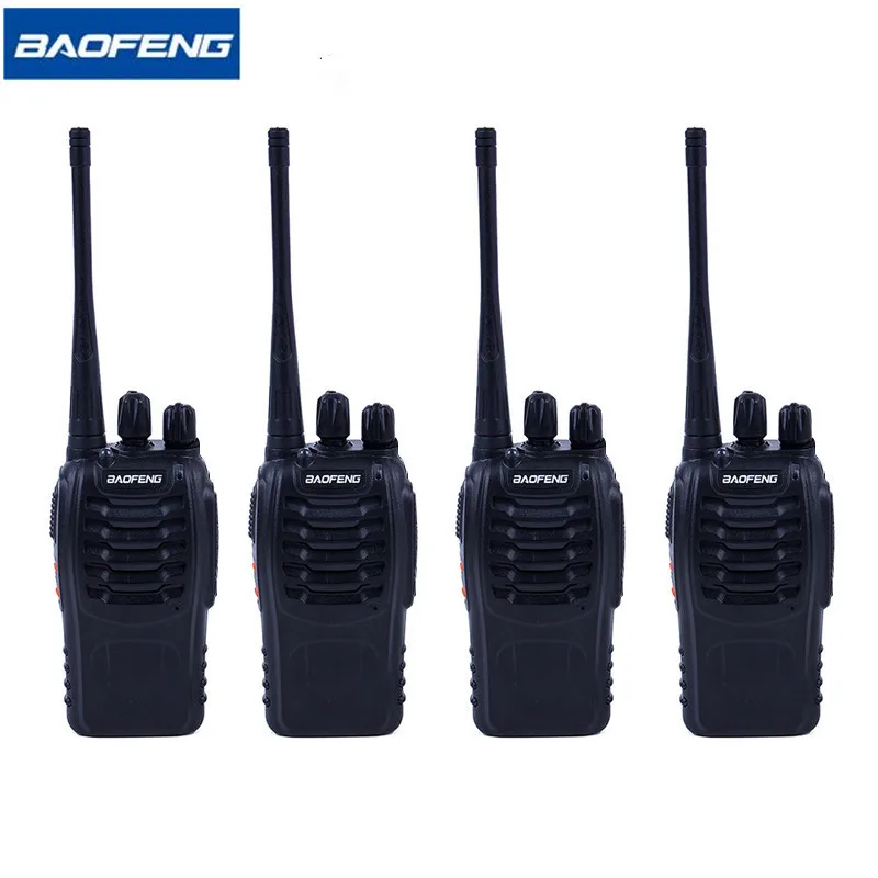 4 PCS Baofeng BF 888S Walkie Talkie 5W UHF 400 470MHZ