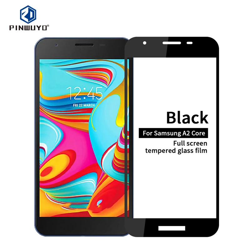 Для Samsung Galaxy A2 Core закаленное стекло 2.5D изогнутое полное покрытие Защита экрана