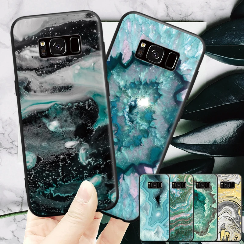 

Geode Design Marble Pattern For Samsung Galaxy S6 S7 Edge S8 S9 Plus Note 3 4 5 8 9 Hard Phone Case