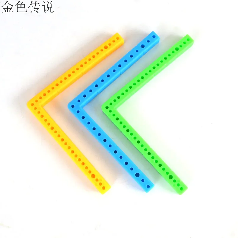 17211TW JMT 5Pcs L Shaped Plastic Strips at Right Angles Axis Frame Chassis Connector Smart Car