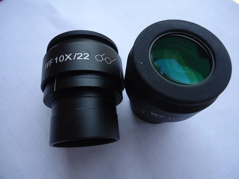 

2018 2pcs WF10X 22mm Adjustable Zoom Plan High Eyepoint Wide Angle Optical Green Film Coated Eyepiece Lens for Stereo Microscope
