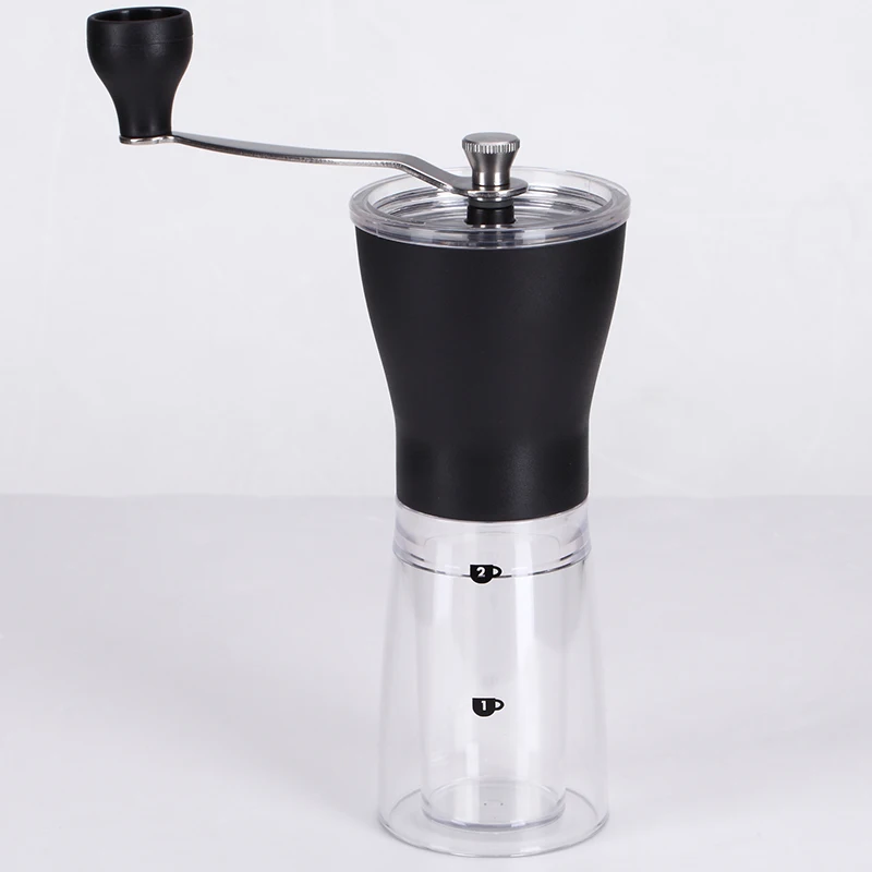 

Apano Mini Portable Washable Manual Coffee Grinder ABS+PC Material Stainless Steel Ceramic Core Kitchen Handhold Coffee Grinder