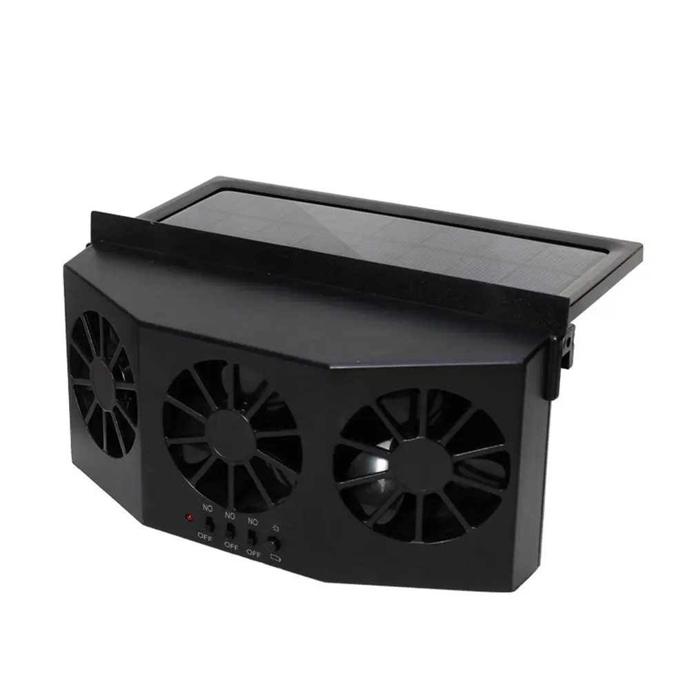 

Material Car Ventilation Fan Desuperheater Solar Car Exhaust Fan Radiator Portable Durable Multi-Position Adjustment