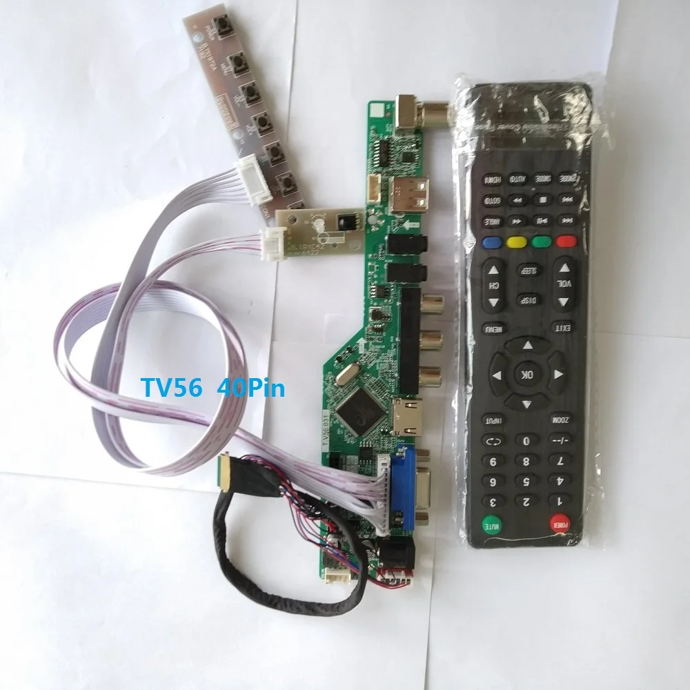 LCD LED screen Controller Driver Board kit for LTN156AT27 TV+HDMI+VGA+USB