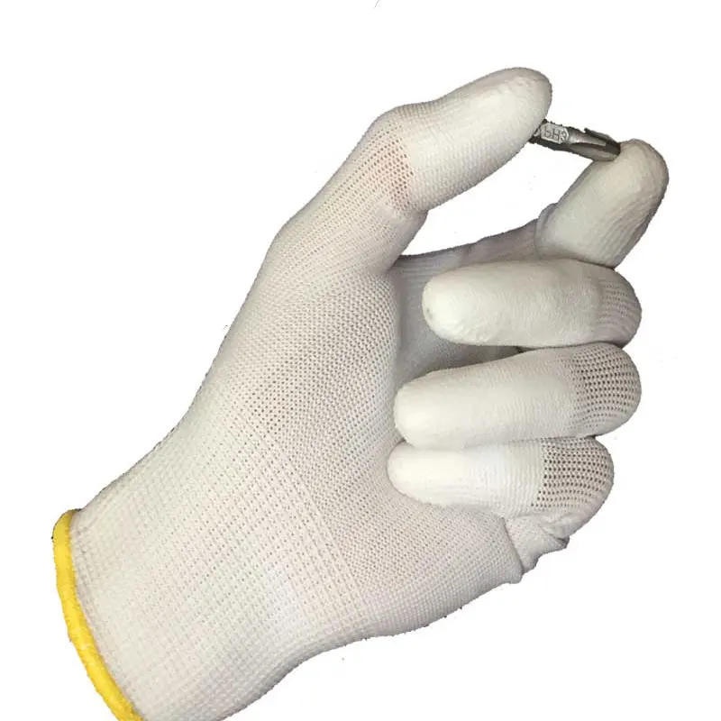 NMSafety – 12 paires de gants de travail de sécurité antistatiques en polyuréthane blanc