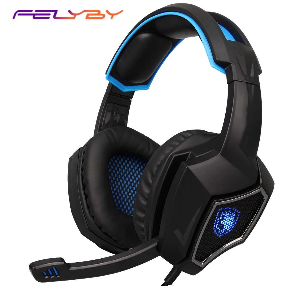 FELYBY L1 Wired Headphone headphones Gaming Headset wired headset tide with microphone for computer | Электроника