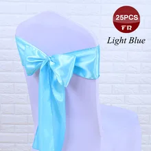 Упаковка из 25 атласная лента на стул бант Галстуки Для Свадьба Вечерние события отель украшение стула