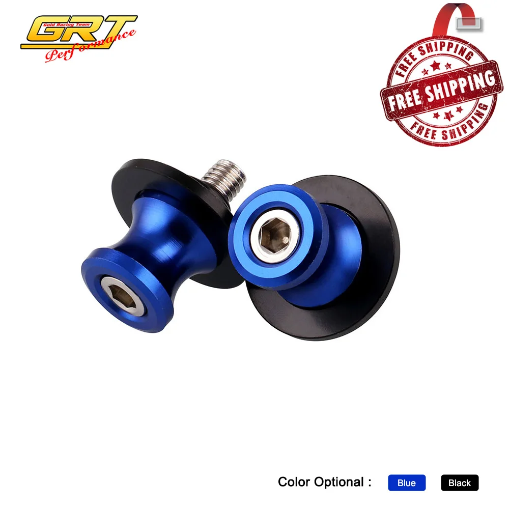 Rear ZERO 8mm Swingarm Sliders Spools Kit Fit Suzuki GSXR 600 750 Hayabusa SV650