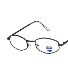 Модные металлические очки оправа для мужчин и женщин унисекс геометричные, многоугольные анти-голубые легкие компьютерные очки Оптические очки